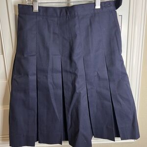 Navy school uniform skirt